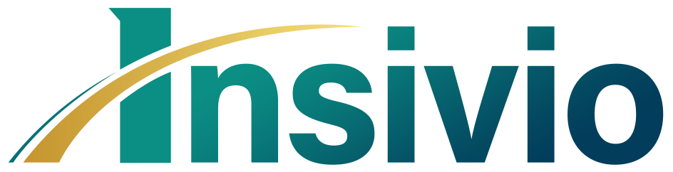 Insivio IT GmbH - Logo in Petrol und Gold